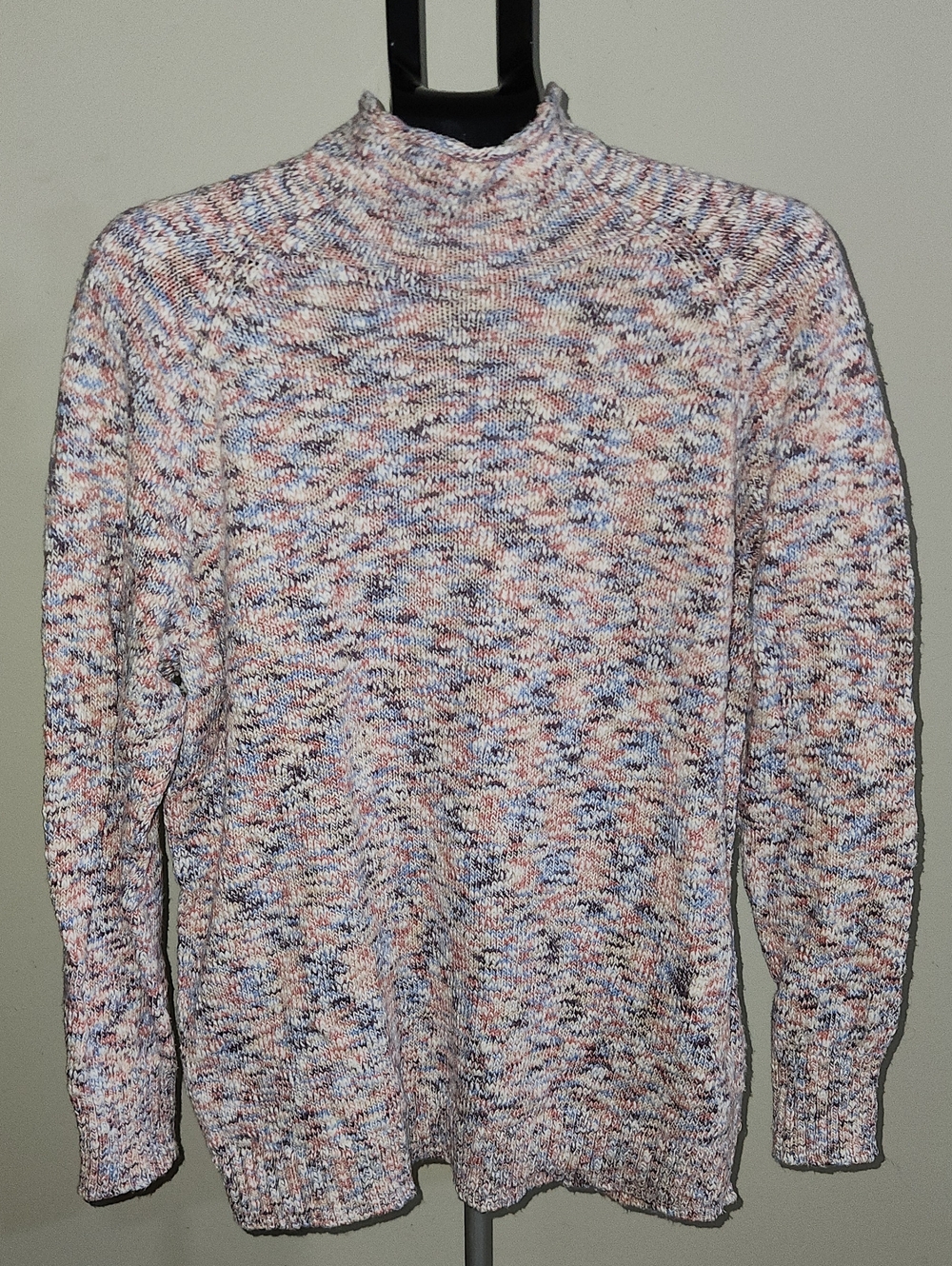 L.L. Bean Womens Multicolor Marled Rollneck Sweater. Size 1X.